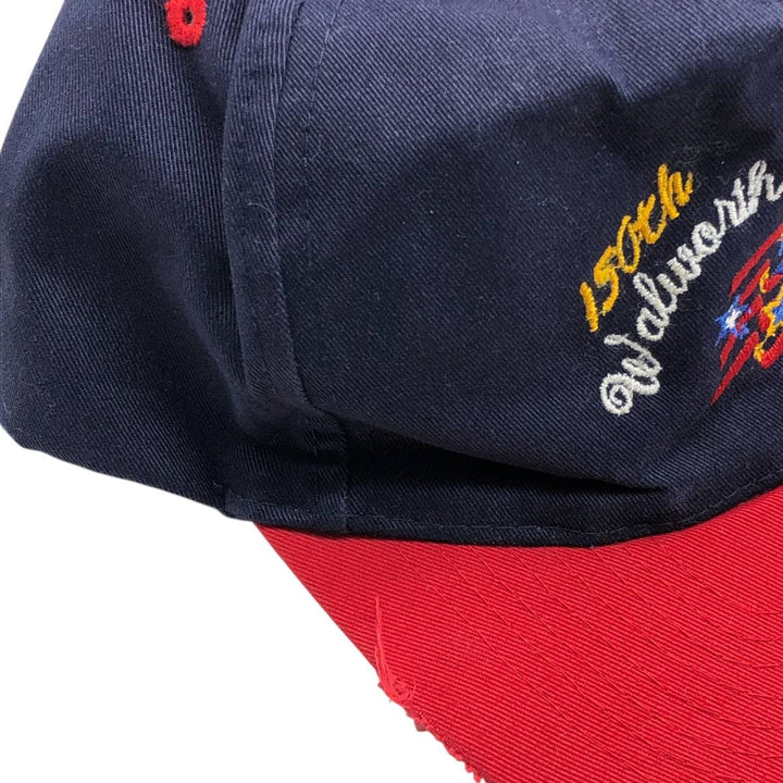 Vintage 90'S OTTO 150th Walworth County Fair Two-Tone Baseball Cap, One Size Fits All polyester navy blue type Vintage Second Hand