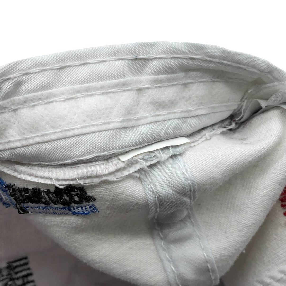 MITSUBISHI Advertising Two-Tone Baseball Cap, 6-Panel Cap, One Size Fits Most unclear white type Vintage Second Hand