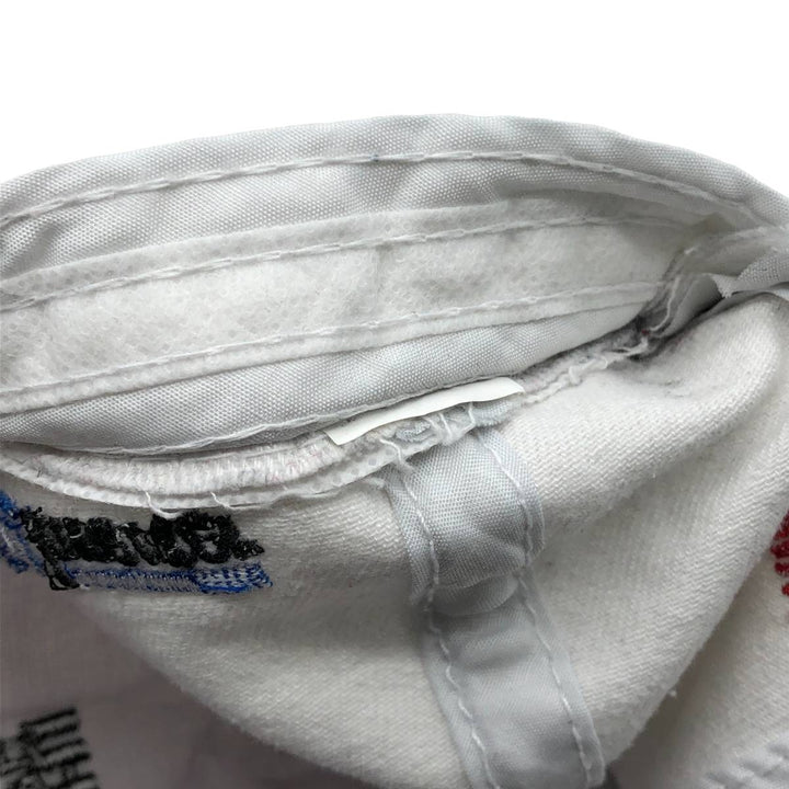 MITSUBISHI Advertising Two-Tone Baseball Cap, 6-Panel Cap, One Size Fits Most unclear white type Vintage Second Hand