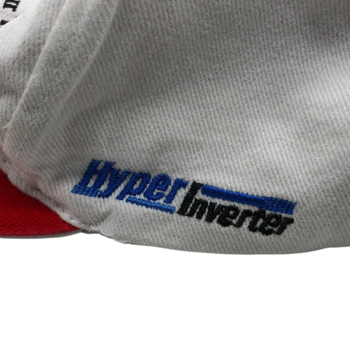 MITSUBISHI Advertising Two-Tone Baseball Cap, 6-Panel Cap, One Size Fits Most unclear white type Vintage Second Hand