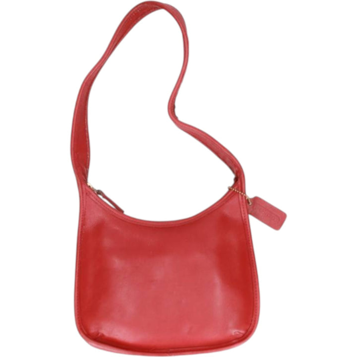 90'S Coach Old Coach Ergo Shoulder Bag, Made in USA, Vintage genuine leather red type Vintage Second Hand