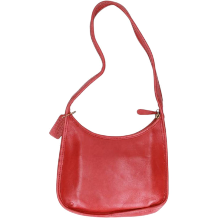 90'S Coach Old Coach Ergo Shoulder Bag, Made in USA, Vintage genuine leather red type Vintage Second Hand
