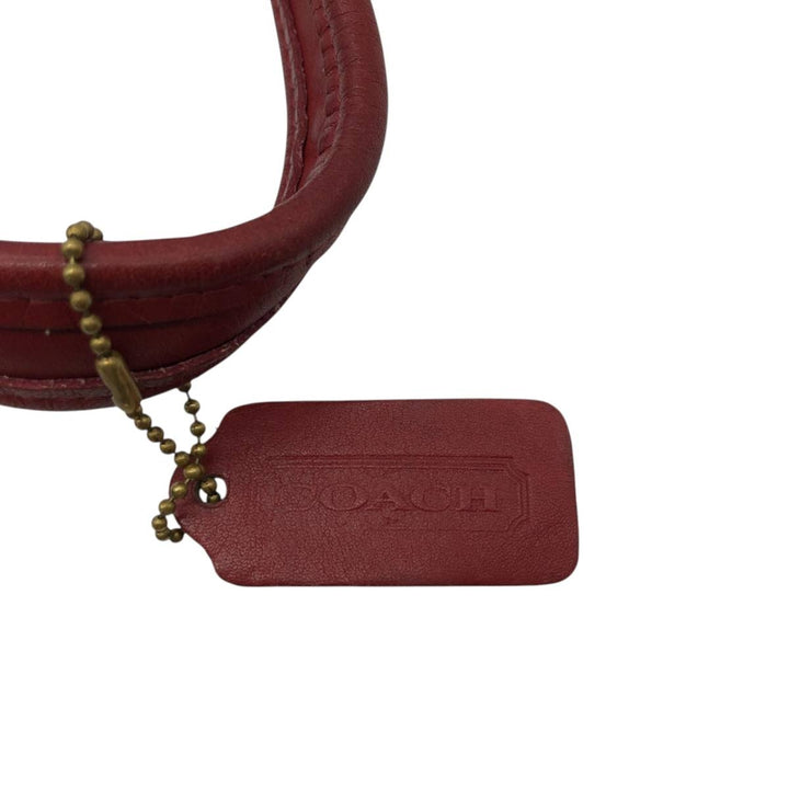 90'S Coach Old Coach Ergo Shoulder Bag, Made in USA, Vintage genuine leather red type Vintage Second Hand