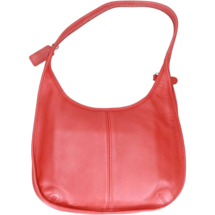 90'S Coach Old Coach Ergo Shoulder Bag, Made in USA, Vintage genuine leather red type Vintage Second Hand