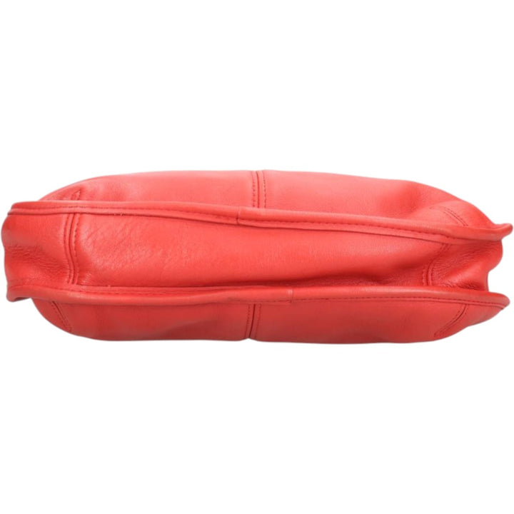 90'S Coach Old Coach Ergo Shoulder Bag, Made in USA, Vintage genuine leather red type Vintage Second Hand