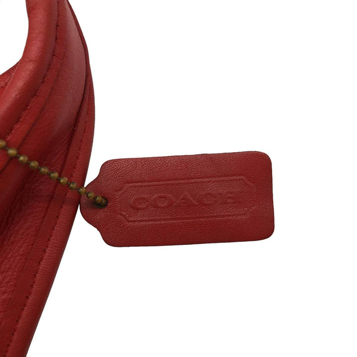 90'S Coach Old Coach Ergo Shoulder Bag, Made in USA, Vintage genuine leather red type Vintage Second Hand