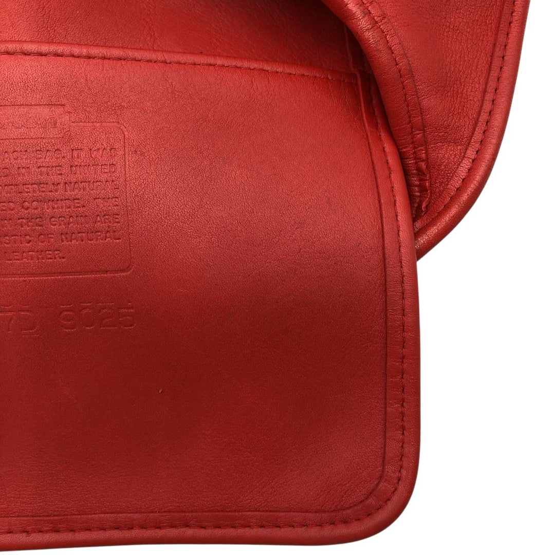 90'S Coach Old Coach Ergo Shoulder Bag, Made in USA, Vintage genuine leather red type Vintage Second Hand