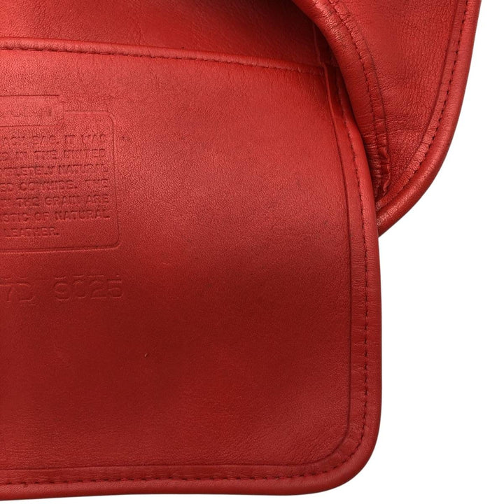 90'S Coach Old Coach Ergo Shoulder Bag, Made in USA, Vintage genuine leather red type Vintage Second Hand