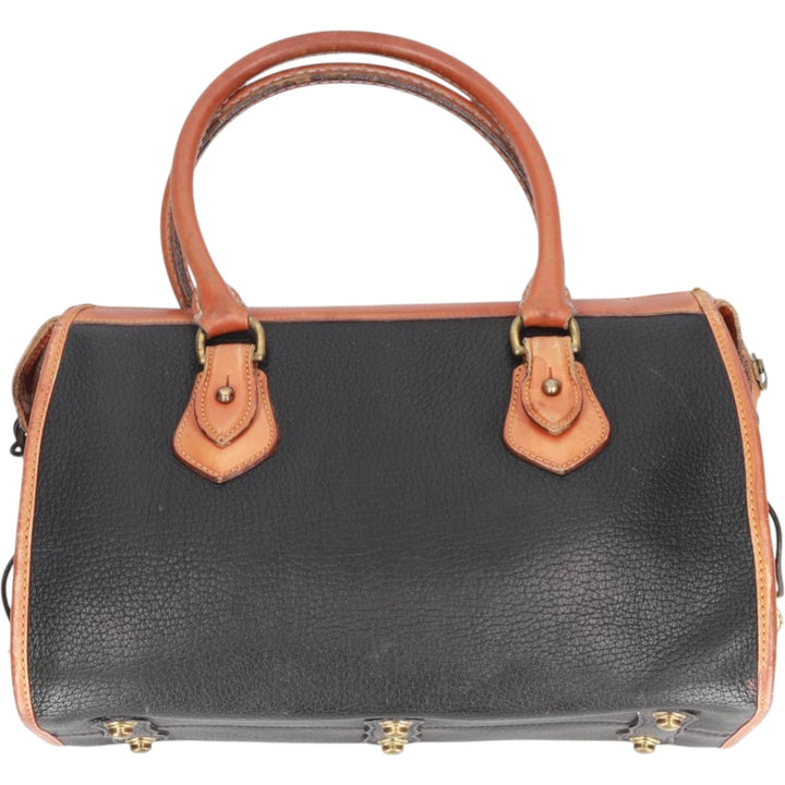 Dooney and Bourke Boston bag made in the USA genuine leather brown type Vintage Second Hand