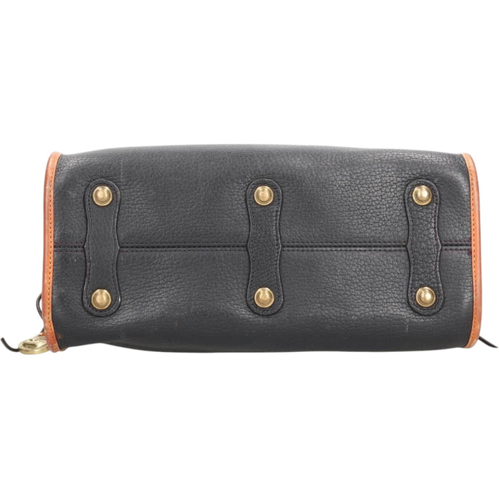 Dooney and Bourke Boston bag made in the USA genuine leather brown type Vintage Second Hand