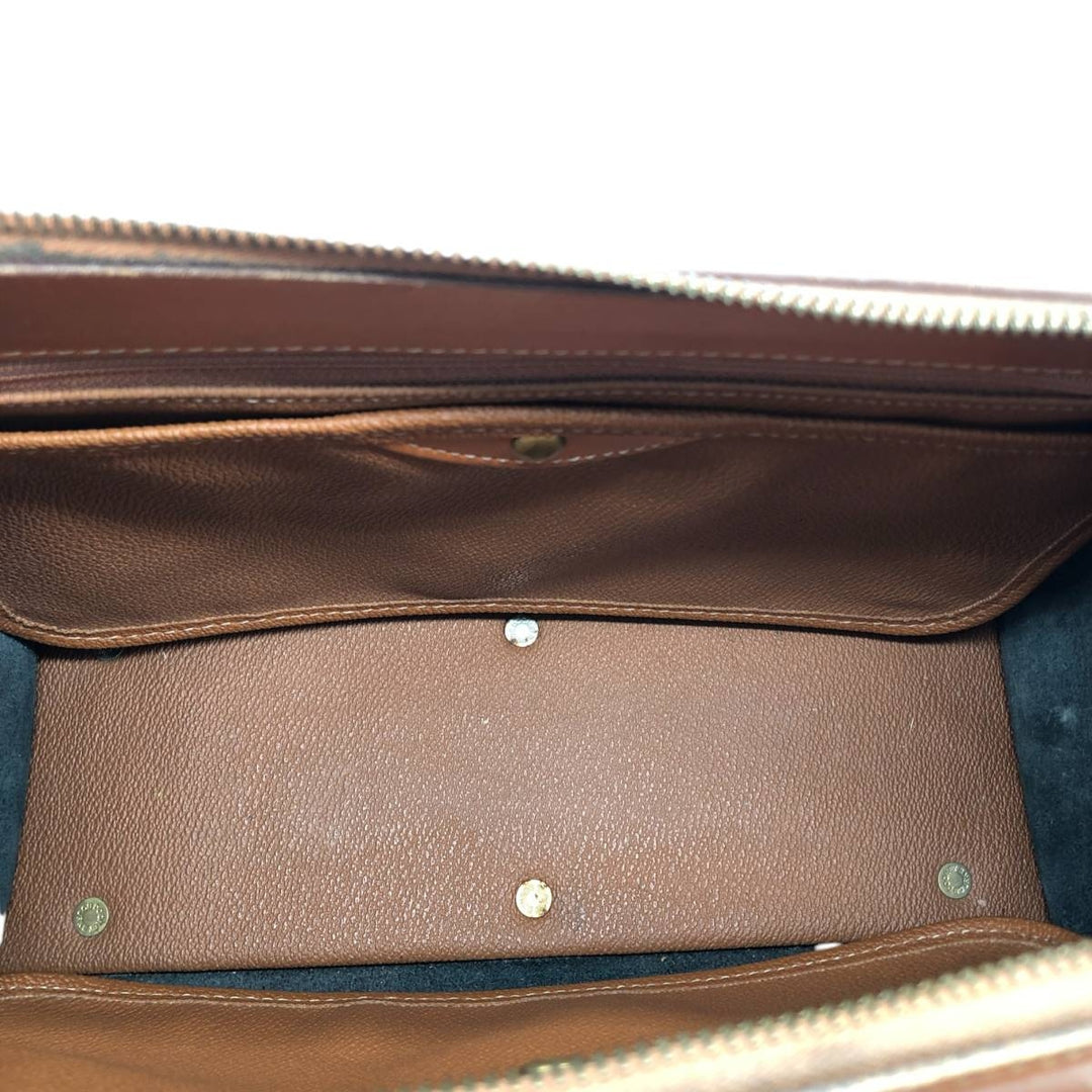 Dooney and Bourke Boston bag made in the USA genuine leather brown type Vintage Second Hand