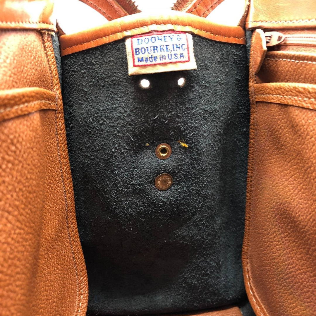 Dooney and Bourke Boston bag made in the USA genuine leather brown type Vintage Second Hand