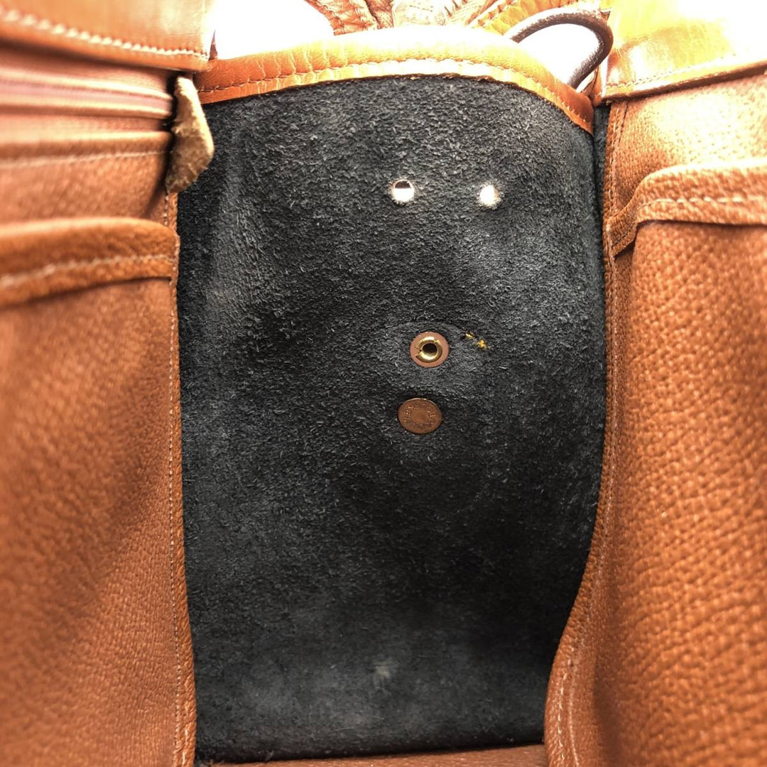 Dooney and Bourke Boston bag made in the USA genuine leather brown type Vintage Second Hand