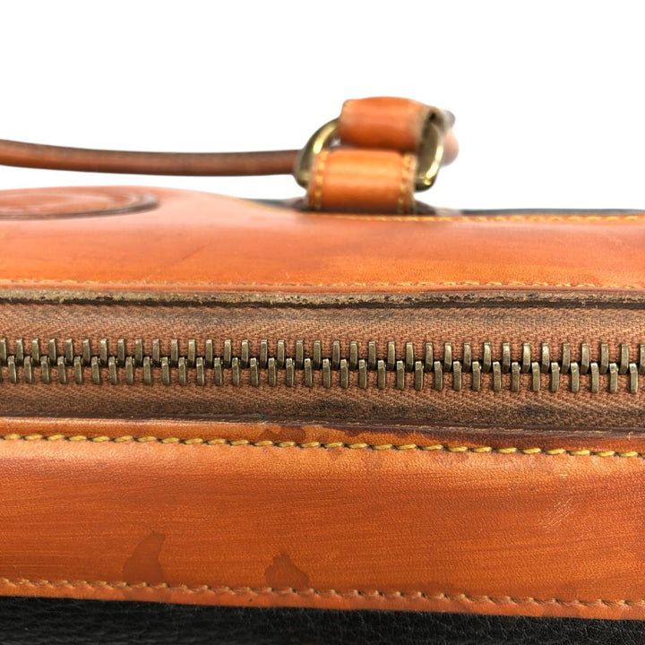 Dooney and Bourke Boston bag made in the USA genuine leather brown type Vintage Second Hand