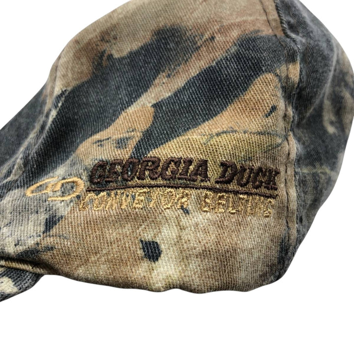 90'S ISSI Camouflage Pattern Realtree Camo Baseball Cap, 6-Panel, Made in USA, One Size Fits All, Vintage unclear Khaki type Vintage Second Hand