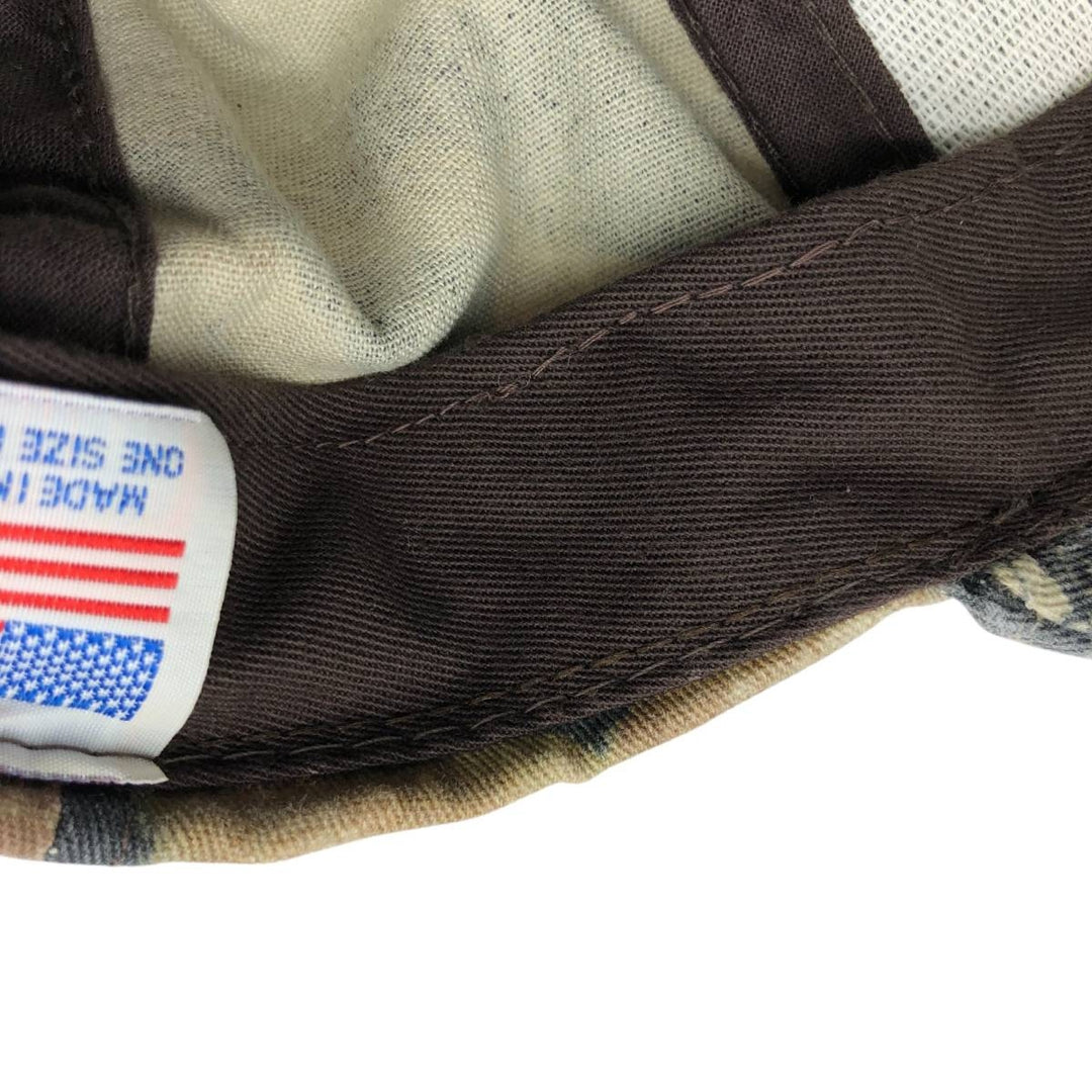 90'S ISSI Camouflage Pattern Realtree Camo Baseball Cap, 6-Panel, Made in USA, One Size Fits All, Vintage unclear Khaki type Vintage Second Hand