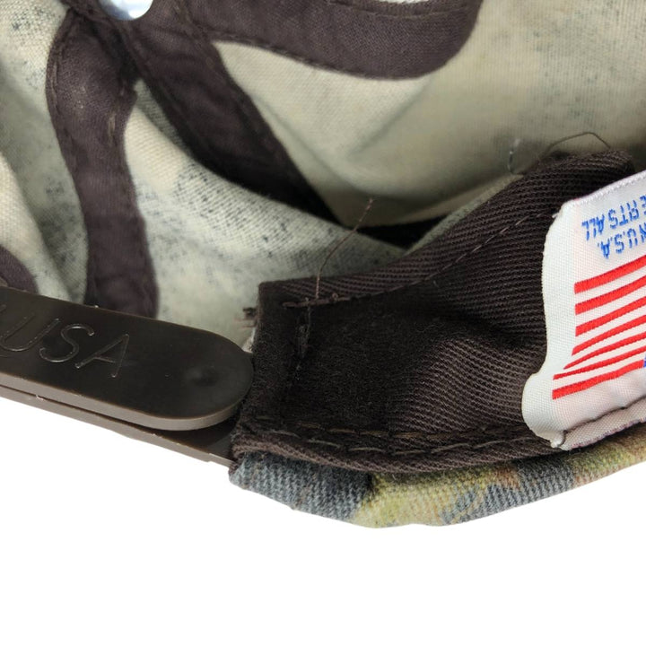 90'S ISSI Camouflage Pattern Realtree Camo Baseball Cap, 6-Panel, Made in USA, One Size Fits All, Vintage unclear Khaki type Vintage Second Hand
