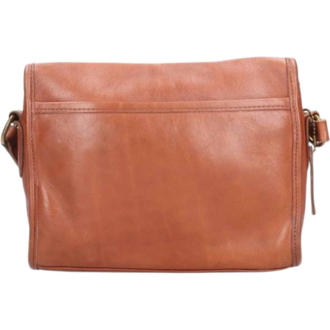 90'S Coach Old Coach Shoulder Bag, Made in USA, Vintage genuine leather brown type Vintage Second Hand