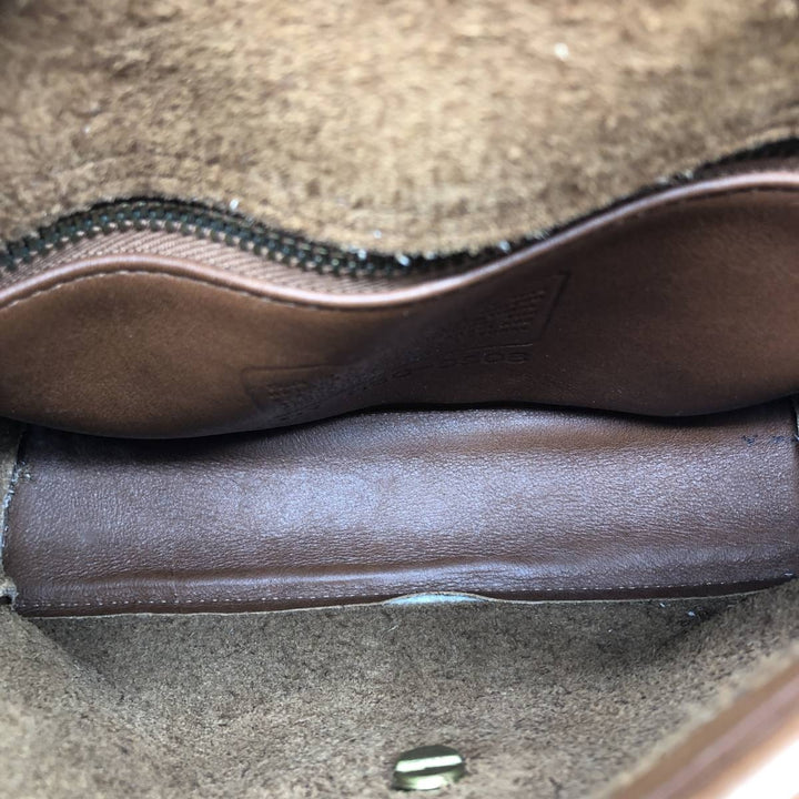90'S Coach Old Coach Shoulder Bag, Made in USA, Vintage genuine leather brown type Vintage Second Hand