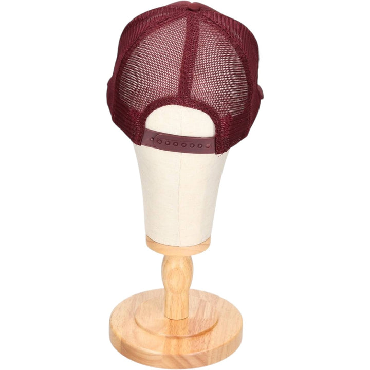 Trucker cap, mesh cap, free size polyester wine-red Vintage Second Hand
