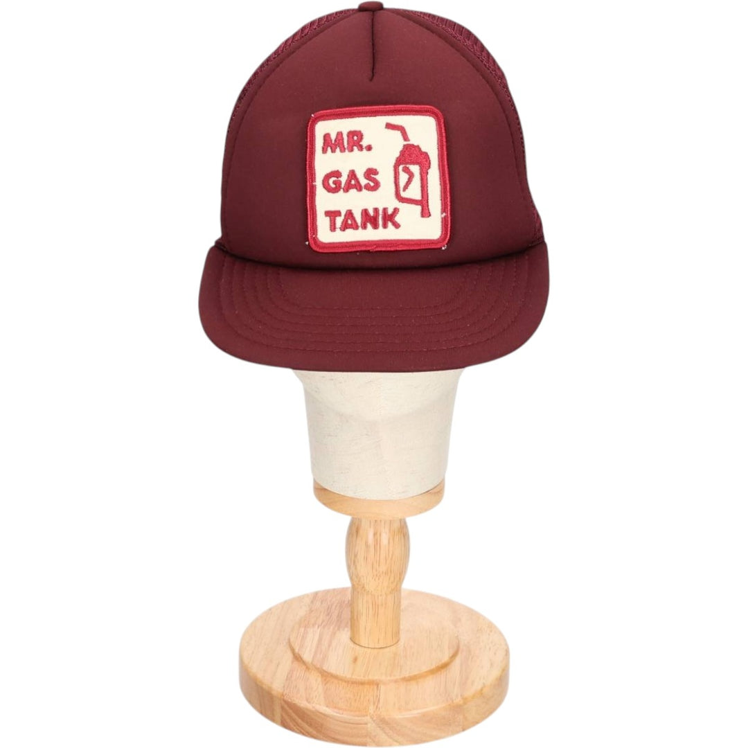 Trucker cap, mesh cap, free size polyester wine-red Vintage Second Hand