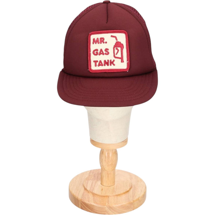 Trucker cap, mesh cap, free size polyester wine-red Vintage Second Hand