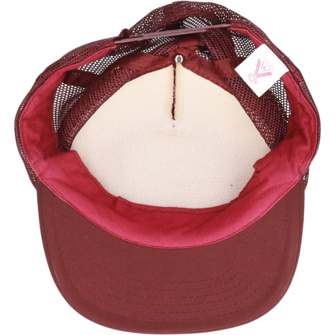 Trucker cap, mesh cap, free size polyester wine-red Vintage Second Hand