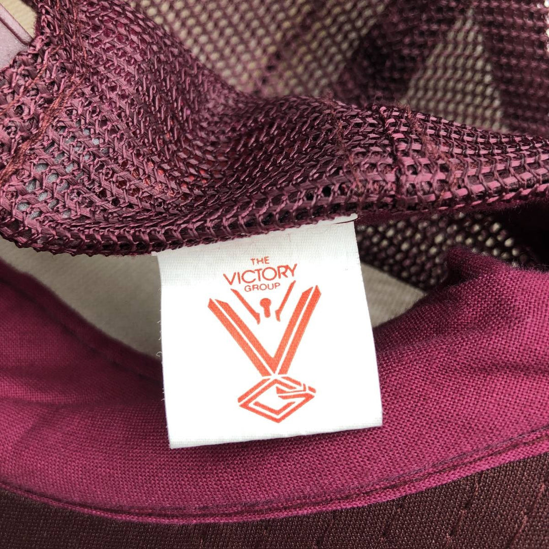 Trucker cap, mesh cap, free size polyester wine-red Vintage Second Hand