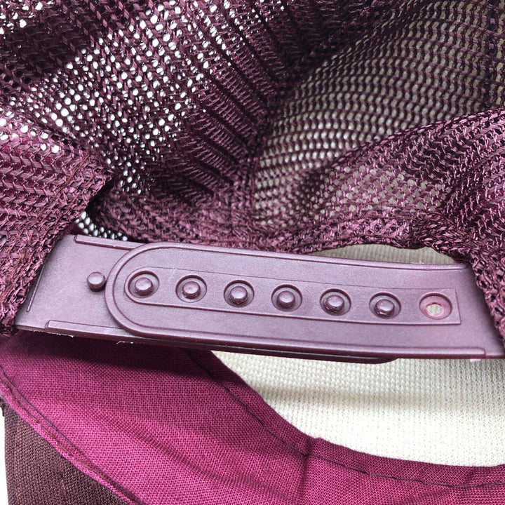 Trucker cap, mesh cap, free size polyester wine-red Vintage Second Hand