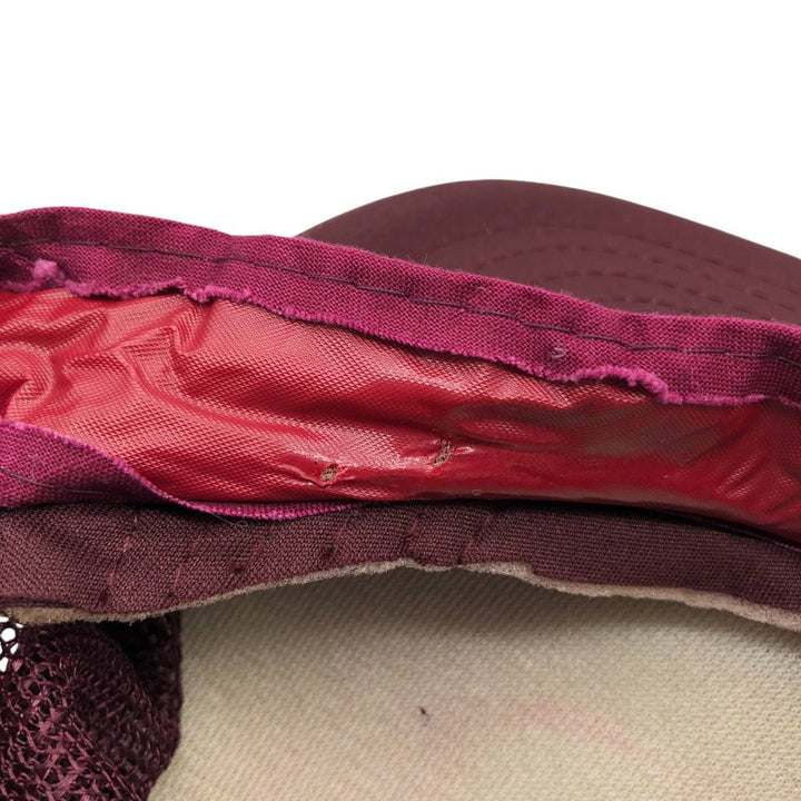 Trucker cap, mesh cap, free size polyester wine-red Vintage Second Hand