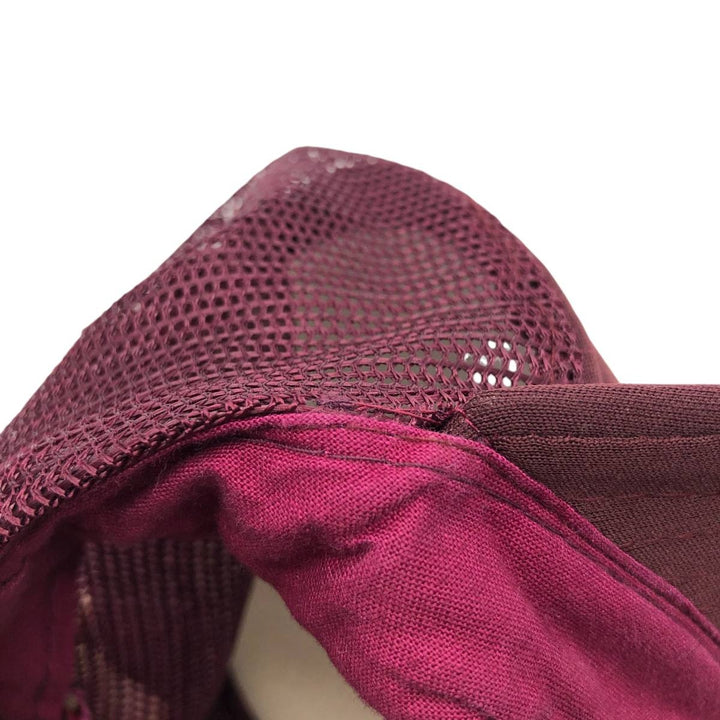 Trucker cap, mesh cap, free size polyester wine-red Vintage Second Hand