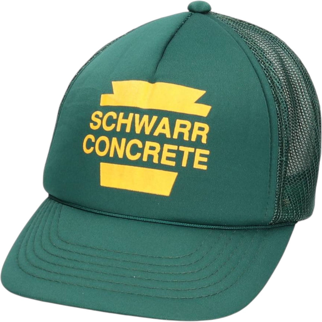 Vintage 80'S Schwarr Trucker Cap, Mesh Cap, One Size Fits All unclear green type Vintage Second Hand