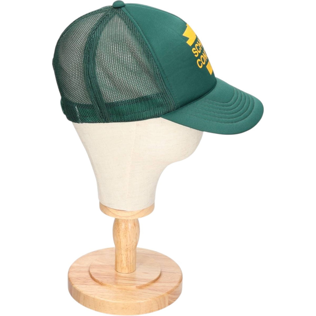 Vintage 80'S Schwarr Trucker Cap, Mesh Cap, One Size Fits All unclear green type Vintage Second Hand