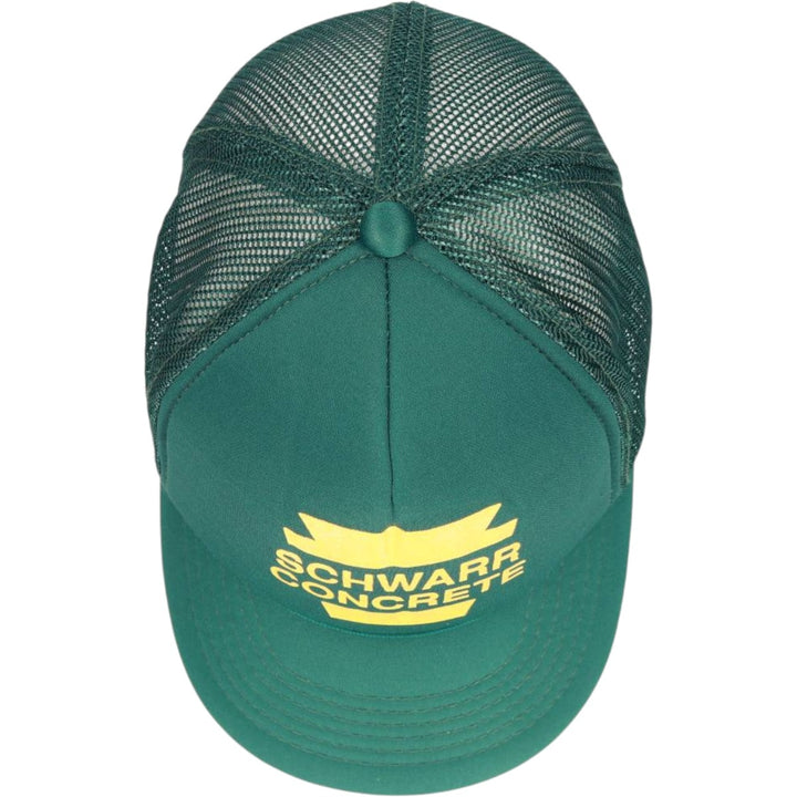 Vintage 80'S Schwarr Trucker Cap, Mesh Cap, One Size Fits All unclear green type Vintage Second Hand