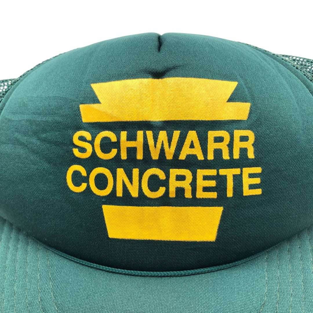 Vintage 80'S Schwarr Trucker Cap, Mesh Cap, One Size Fits All unclear green type Vintage Second Hand