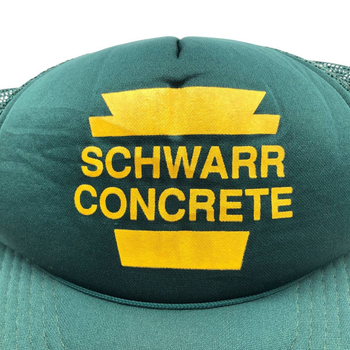 Vintage 80'S Schwarr Trucker Cap, Mesh Cap, One Size Fits All unclear green type Vintage Second Hand