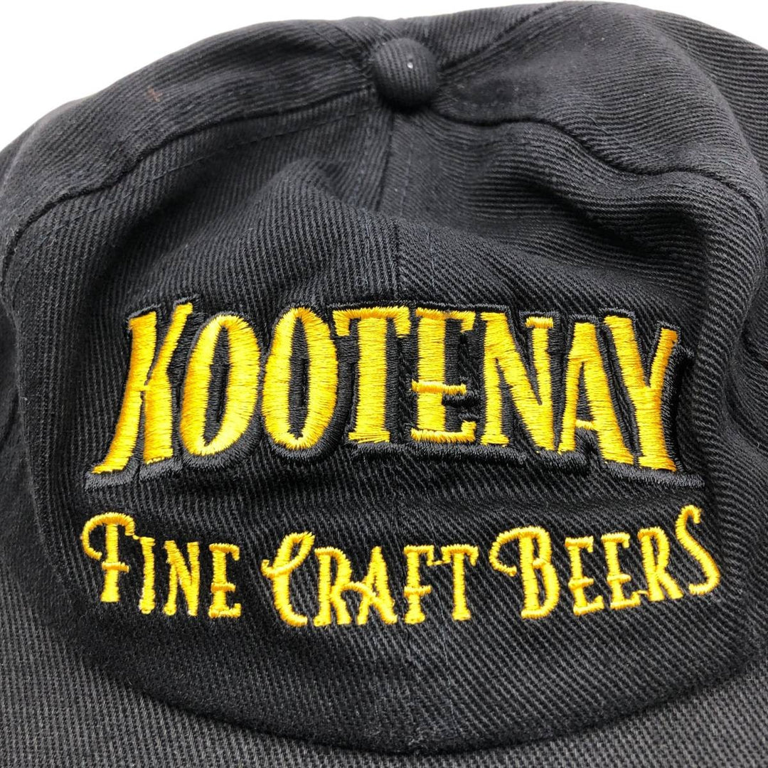KP KOOTENAY FINE CRAFT BEERS Baseball Cap (One Size Fits All) cotton black type Vintage Second Hand