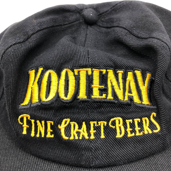 KP KOOTENAY FINE CRAFT BEERS Baseball Cap (One Size Fits All) cotton black type Vintage Second Hand