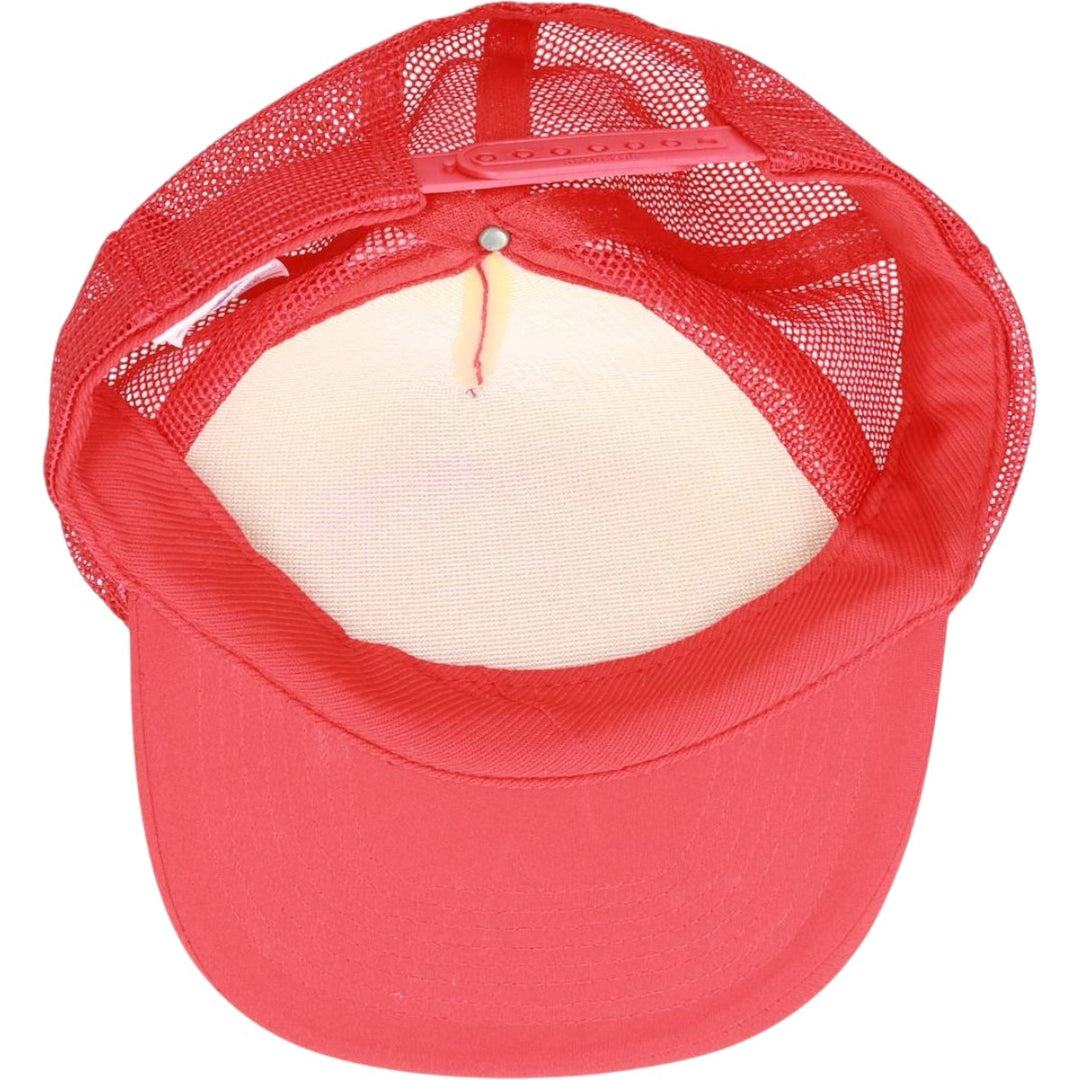 NISSIN CAP RELIABLE MOTOR SUPPLY Trucker Cap Mesh Cap One Size Fits Most unclear red type Vintage Second Hand