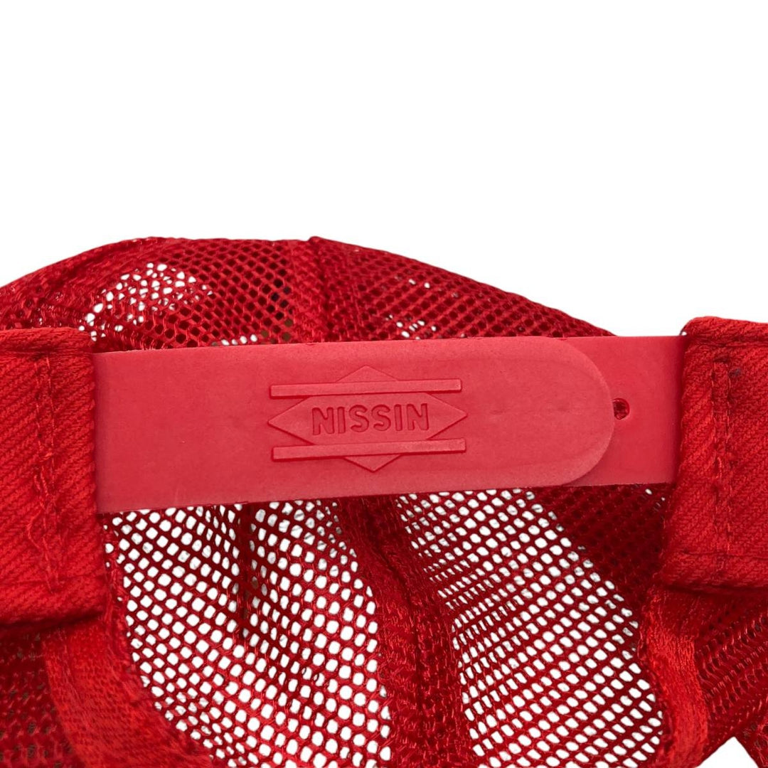 NISSIN CAP RELIABLE MOTOR SUPPLY Trucker Cap Mesh Cap One Size Fits Most unclear red type Vintage Second Hand