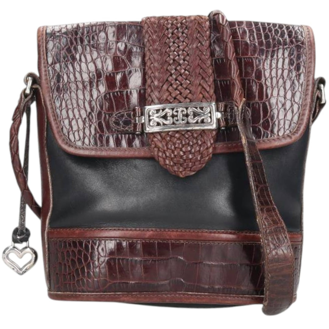 Brighton Shoulder Bag genuine leather brown type Vintage Second Hand