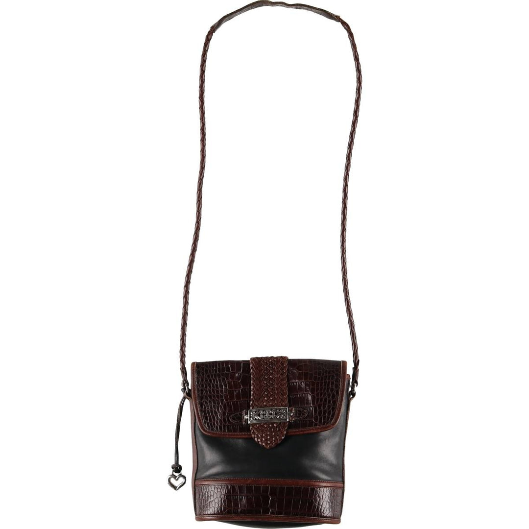 Brighton Shoulder Bag genuine leather brown type Vintage Second Hand