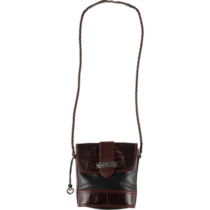 Brighton Shoulder Bag genuine leather brown type Vintage Second Hand