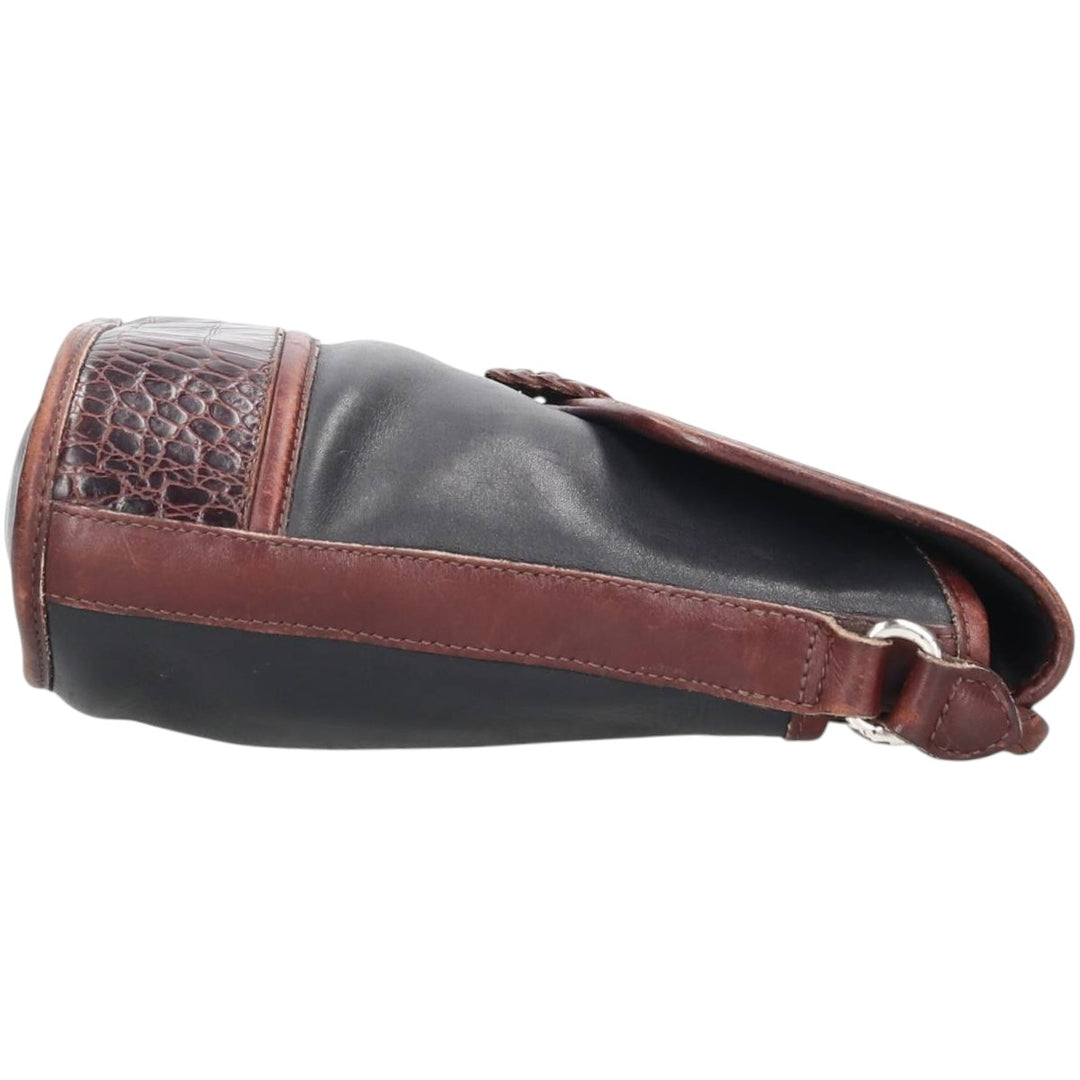 Brighton Shoulder Bag genuine leather brown type Vintage Second Hand