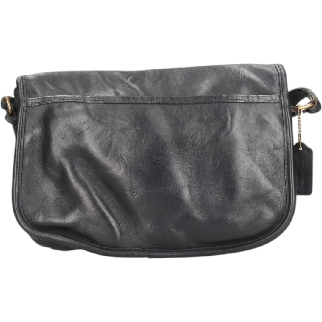 90'S Coach Old Coach Turnlock Shoulder Bag Vintage genuine leather black type Vintage Second Hand