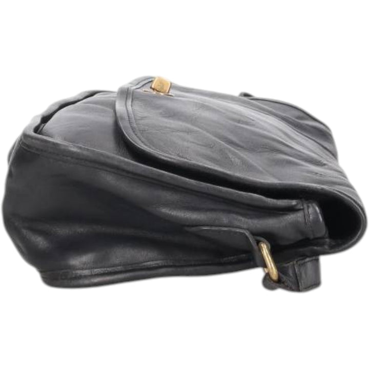 90'S Coach Old Coach Turnlock Shoulder Bag Vintage genuine leather black type Vintage Second Hand