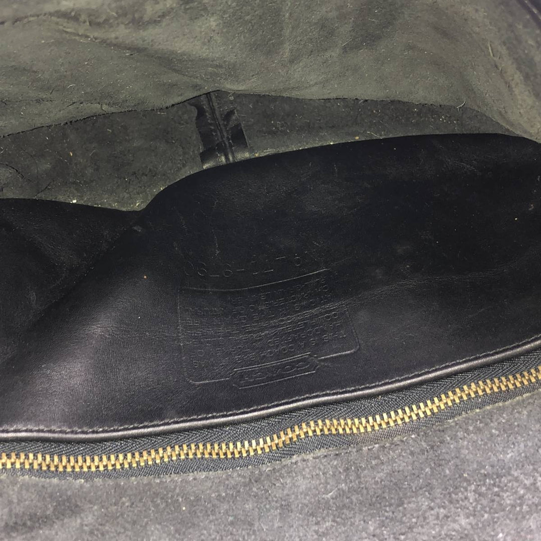 90'S Coach Old Coach Turnlock Shoulder Bag Vintage genuine leather black type Vintage Second Hand