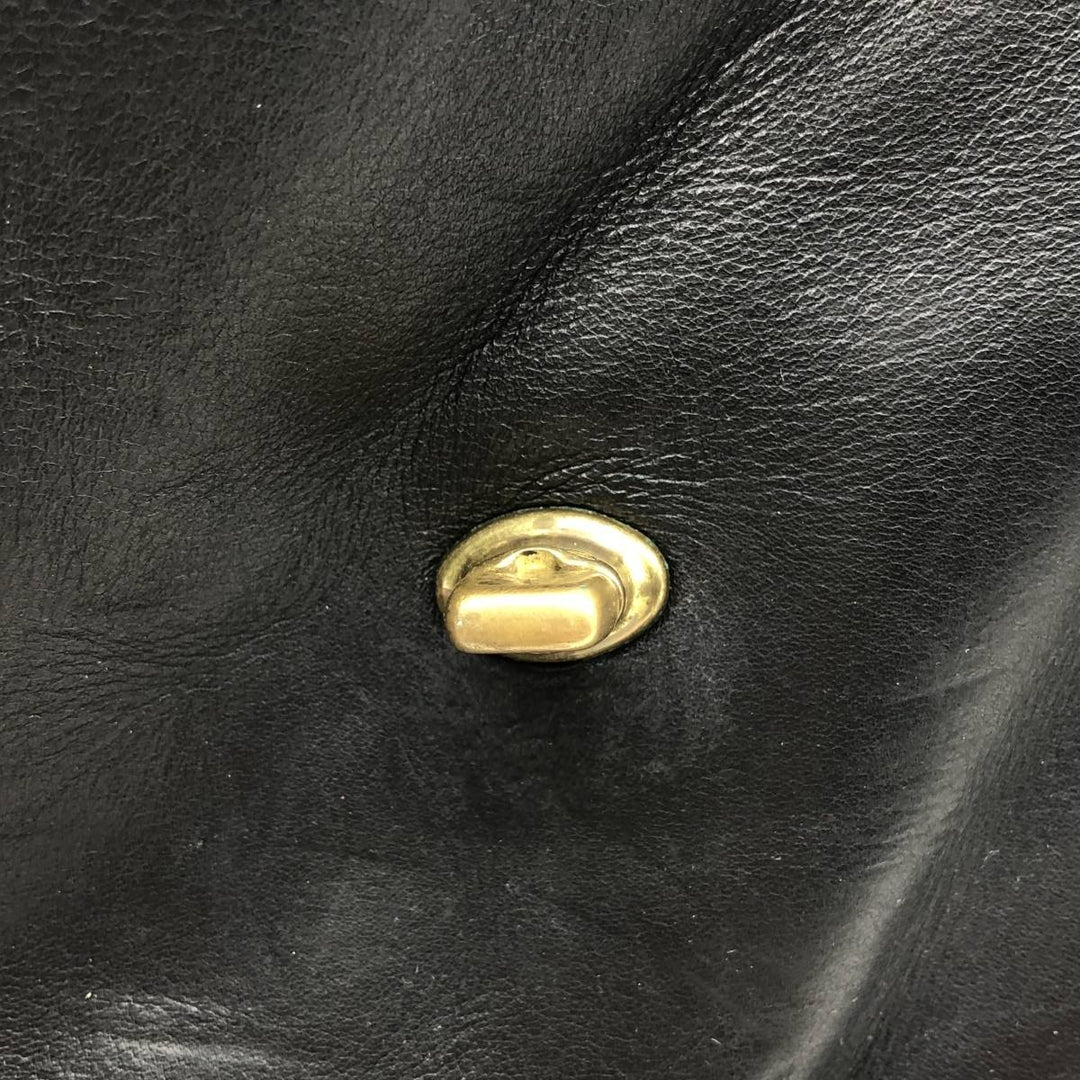 90'S Coach Old Coach Turnlock Shoulder Bag Vintage genuine leather black type Vintage Second Hand