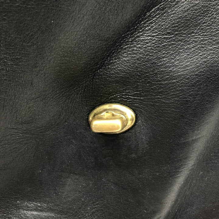 90'S Coach Old Coach Turnlock Shoulder Bag Vintage genuine leather black type Vintage Second Hand