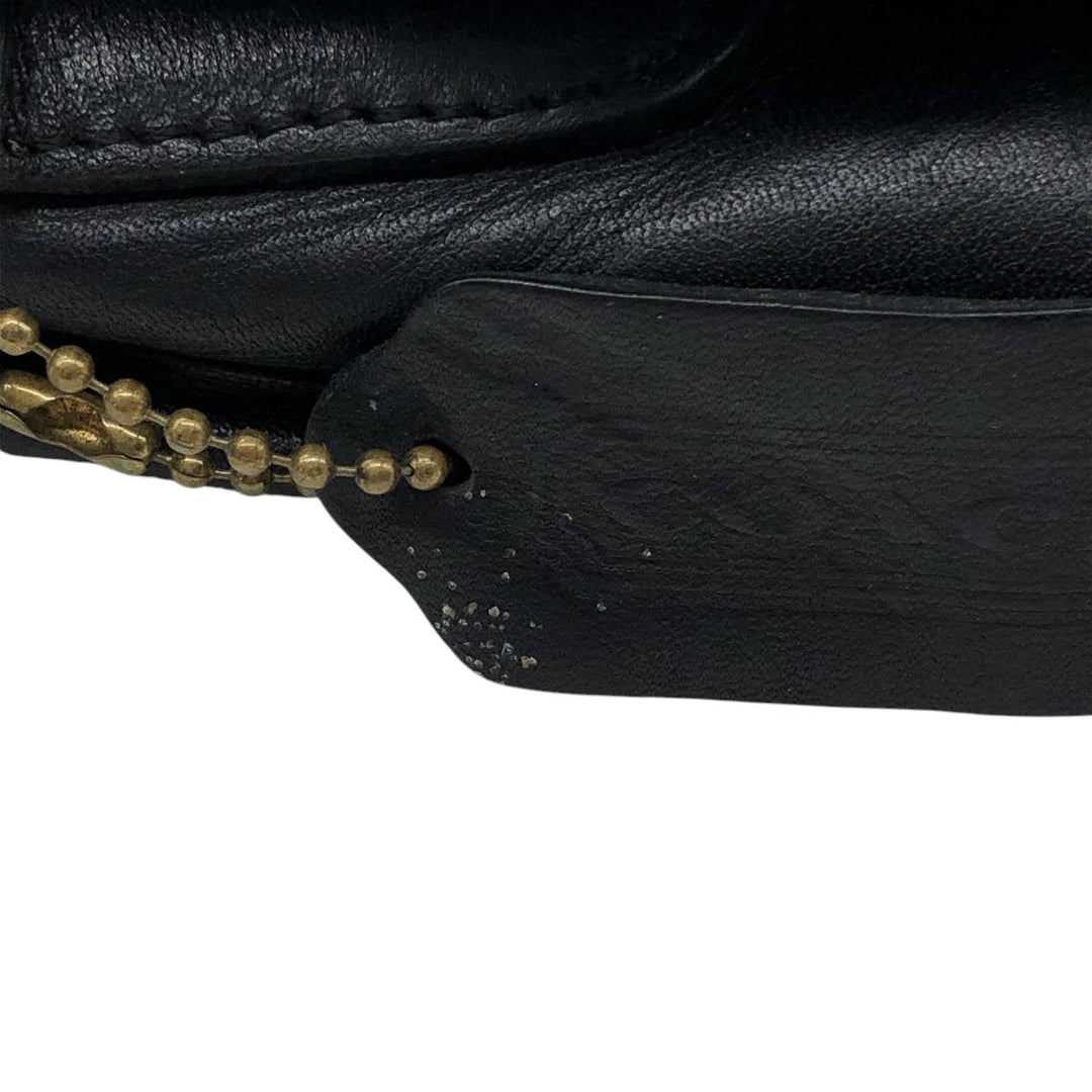 90'S Coach Old Coach Turnlock Shoulder Bag Vintage genuine leather black type Vintage Second Hand